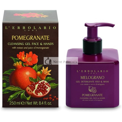 LErbolario Pomegranate Cleansing Gel for Face and Hands 8.4 oz