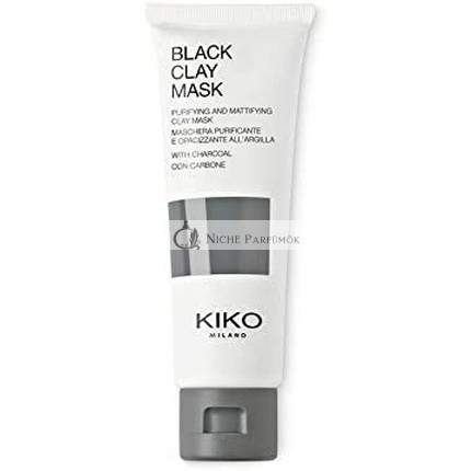 KIKO Milano Black Clay Mask Purifying Matte-Finish Face Mask with Charcoal and Black Clay