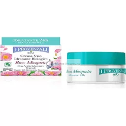   I Provenzali Organic Moisturizing Face Cream with Rosehip and Vegetable Hyaluronic Acid 50ml