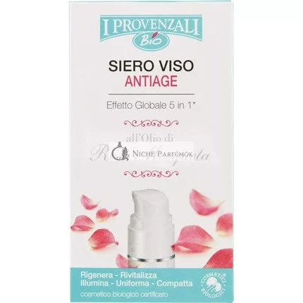 I Provenzali Organic Face Serum Firming and Smoothing Rosehip 1.0 Fl Oz