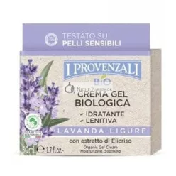   I Provenzali Organic Gel Cream Moisturizing and Soothing Lavender from Liguria with Helichrysum Extract 50ml