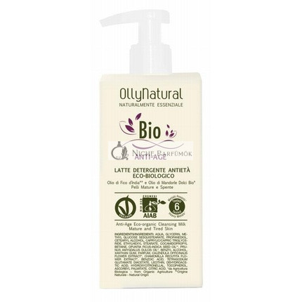 OLLYNATURAL VISO BIO ANTI-AGE 200 ML LATTE DETERGENTE