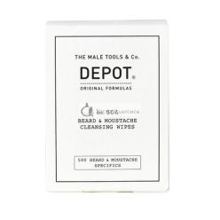 DEPOT 504 Beard & Moustache Cleansing Wipes
