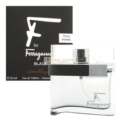 Salvatore Ferragamo F by Ferragamo Pour Homme Black Eau de Toilette for Men 50 ml