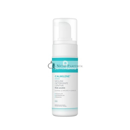 Dermovitamina Calmilene Soothing Cleansing Mousse for Sensitive Skin with Citrus Scent and B3, B5, and Bisabolol 150ml