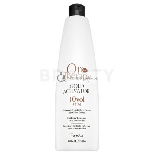 Fanola Oro Therapy 24k Gold Activator Oro Puro Developing Emulsion for All Hair Types 3% 10 Vol. 1000 ml