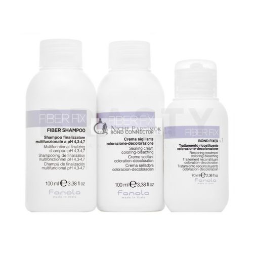 Fanola Fiber Fix Professional Intro Kit for Chemically Treated Hair 70 ml + 100 ml + 100 ml