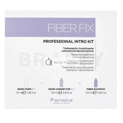 Fanola Fiber Fix Professional Intro Kit for Chemically Treated Hair 70 ml + 100 ml + 100 ml
