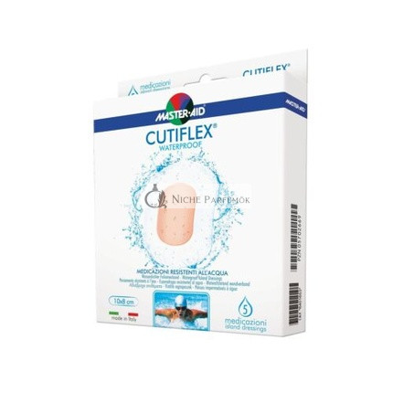 Master-Aid Cutiflex Waterproof and Water-Resistant Bandages 10 x 8 cm - Pack of 5