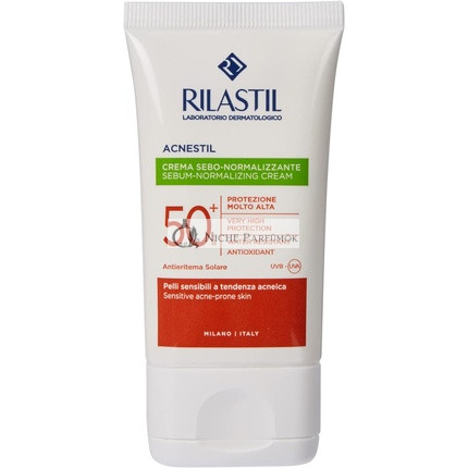 Rilastil Acnestil Sebo-Normalizing Cream Lenitive and Opacifying Action Anti-Erythm Acneica SPF 50+ 40ml