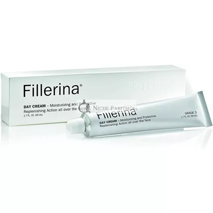 Fillerina Day Cream SPF 15 Moisturizing and Protective Filler Action All Over the Face Grade 3 50ml