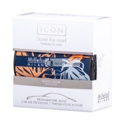   Millefiori Milano Icon Car Air Freshener White Musk Textile Floral