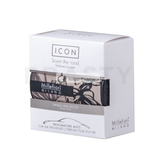 Millefiori Milano Icon Car Air Freshener Vanilla & Wood Textile Floral