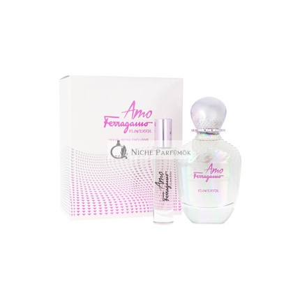Salvatore Ferragamo Amo Flowerful Eau De Toilette Set 100ml And 10ml
