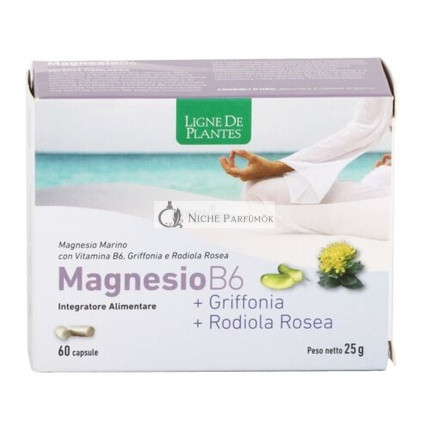 Magnesium B6 Griffonia Rhodiola Dietary Supplement 60 Capsules