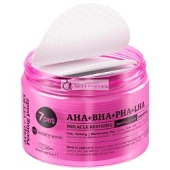   7Days Skin Care Peeling Pads Blackhead Remover Peeling Pads Face Exfoliating Pads with Glycolic Acid, Salicylic Acid and PHA Face Care Cleanser