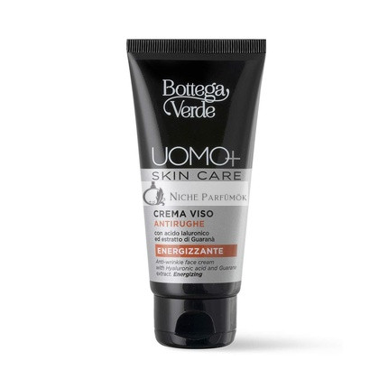 Bottega Verde UOMO+ Face Cream Anti-Wrinkle Energizing with Hyaluronic Acid and Guarana Extract 50ml
