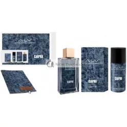   Alv By Alviero Martini Capri For Home Eau de Parfum 100ml Spray with Deodorant 150ml and Passport Holder