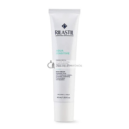 Rilastil Aqua Sensitive Eye Contour Gel Moisturizing Anti-Bags Anti-Dark Circles for All Skin Types 15ml