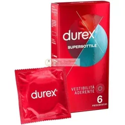 Durex Supersottile Fitted Condoms - Pack of 6