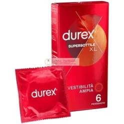 Durex Supersottile XL Wide Fit Condoms - Pack of 6
