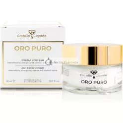   Face Cream for Mature Skin with Immediate Lifting Effect Colloidal Gold Antiaging Hyaluronic Acid Betaine and Damask Rose Water 50ml