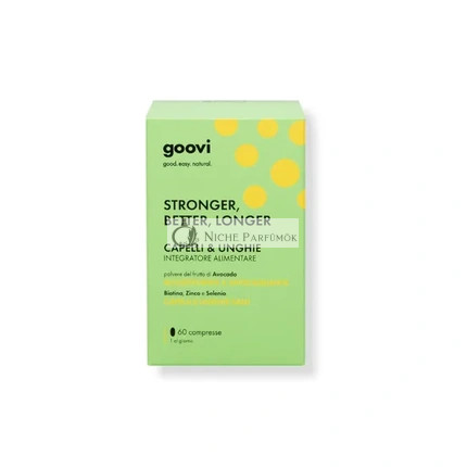 The Good Vibes Company Srl Goovi Hair And Nails Supplement 60 Tablets