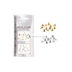 Nail Decoration Metal Studs-Cone 12+12 Pieces