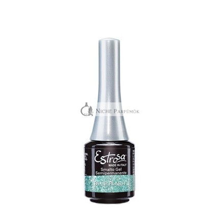 ESTROSA Glitter Blue Flash Semi-Permanent Gel Nail Polish