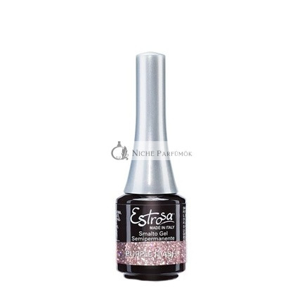 ESTROSA Glitter Purple Flash Semi-Permanent Gel Nail Polish