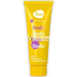   7DAYS Face Scrub with Soda, Zinc and Vitamin C Nourishing Skin Exfoliating Scrub with Fruit Extracts 80ml