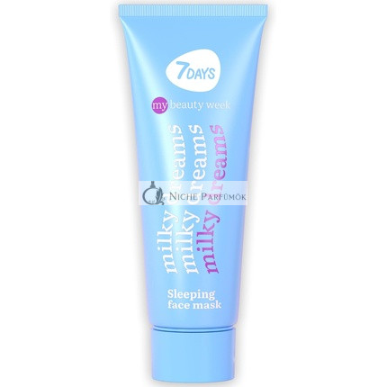 7DAYS Facial Night Mask with Vitamin E, Almond Oil and Jojoba Hydrating Mask 80ml Milky Dreams