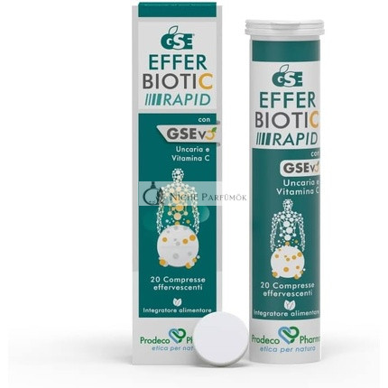 GSE Efferbiotic Rapid 20 Tablets Dietary Supplement with GSEvo Uncaria and Vitamin C
