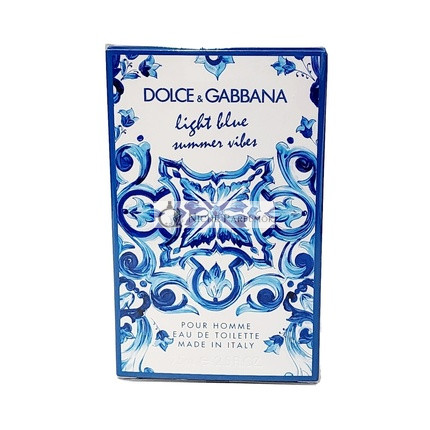 Dolce & Gabbana Light Blue Summer Vibes Pour Homme Eau De Toilette  2.5oz 75ml - Sealed