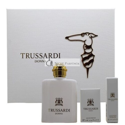 TRUSSARDI DONNA Women's Perfume Set 50ml + EDP 7ml + EDP 10ml Original Set