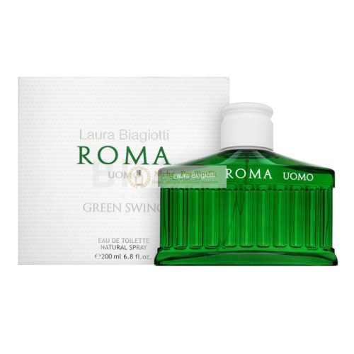 Laura Biagiotti Roma Uomo Green Swing Eau de Toilette for Men 200 ml