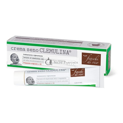 Fiocchi di Riso CLEMULINA Breast Cream 15ml - Firming and Soothing for Breast and Nipples, Prevents Irritation and Cracking