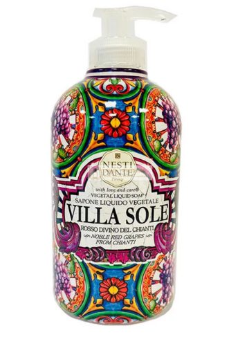 Nesti Dante Villa Sole Vegetal Liquid Soap Rosso Divino del Chianti 500 ml