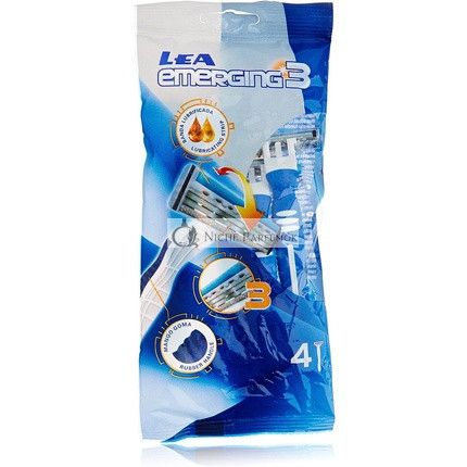 LEA EMERGING3 Disposable Razor Pack of 4
