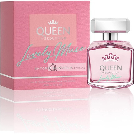 Antonio Banderas Queen of Seduction Lively Muse Eau de Toilette Spray for Women 50ml 1.7 Fl Oz