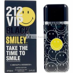   212 VIP BLACK SMILEY by Carolina Herrera 3.4oz. Eau de Parfum Spray Men 100ml