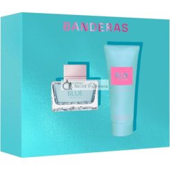   Antonio Banderas Perfumes Blue Seduction Woman Gift Set EDT 50ml + Body Lotion 75ml - Floral Aquatic Notes - Ideal for Day Wear