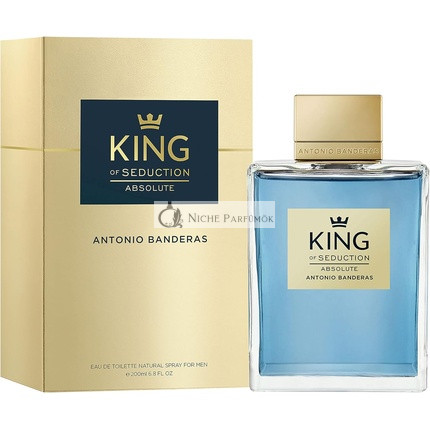 Banderas Perfumes King of Seduction Absolute Eau de Toilette for Men Long Lasting Elegant Casual and Masculine Fragrance Woody and Moss Notes Ideal for Day Wear 200ml