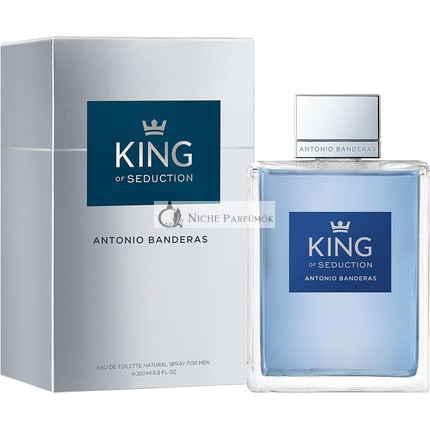 Banderas Perfumes King of Seduction Eau de Toilette Spray for Men with Bergamot and Apple 200ml