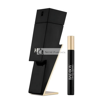 Carolina Herrera Bad Boy Eau De Toilette Spray Set - 100ml And 10ml