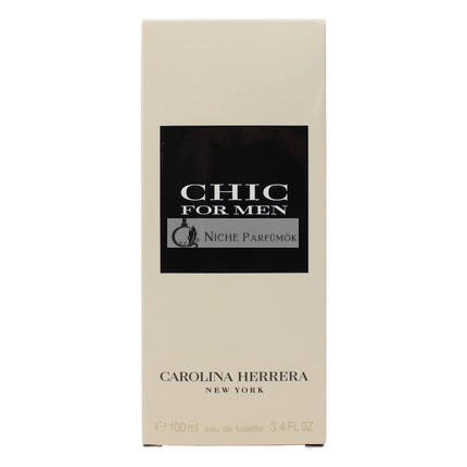 Carolina Herrera Chic Eau de Toilette Spray for Men,3.4oz