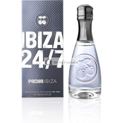 Pacha Ibiza 24/7 Eau de Toilette for Men Long Lasting Fresh Elegant and Sexy Fragrance Lavender Wood and Leather Notes Ideal for Day Wear 100ml