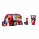 Spiderman Toiletry Bag Set by Airval with EDT Spray 50ml and Gel 100ml