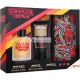 Netflix Stranger Things Gift Set Eau de Toilette 100ml Shower Gel 150ml Cosmetic Bag Powerful Masculine Fragrance Inspired by Netflix Series
