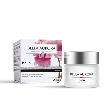 Bella Aurora Repairing Night Treatment Cream 50ml - Anti-Acne, Regenerating, Minimizes Pores, Improves Skin Texture